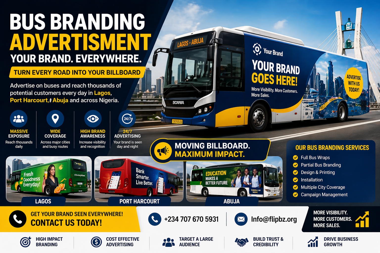 Bus Branding Advertisement Services in Nigeria